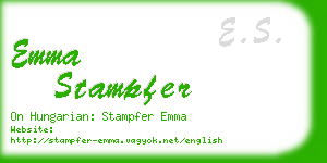 emma stampfer business card